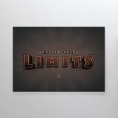 Walljar - Exceed Your Limits - Muurdecoratie - Poster