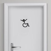 Toilet sticker Minder valide 1 | Toilet sticker | WC Sticker | Deursticker toilet | WC deur sticker | Deur decoratie sticker