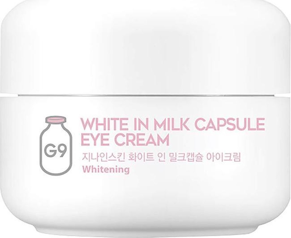 G9SKIN White In Milk Capsule Oogcrème / Luxe oogcrème met melkeiwit 30 g