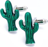 Manchetknopen - Kaktus Cactus Groen