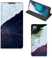 Telefoon Hoesje Geschikt voor Samsung Galaxy S20 FE Flip Cover Sea in Space