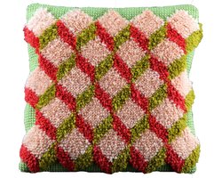 Pako borduurpakket kruissteek / knoop - kubussen - geprint stramien - 012.002 - DIY kit