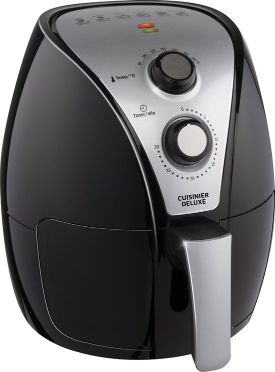 Friteuse à air chaud Cuisinier DeLuxe - 3,2 litres - 1300-1500 Watt -  Réglage de la... | bol.com