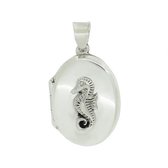 Blinx Jewels Zilveren Hanger Foto Zeepaard Medaillon