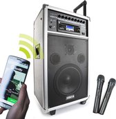 Vonyx ST100 MK2 Mobiele geluidsinstallatie 8 inch BT/CD/MP3/UHF