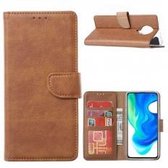 Xssive Hoesje voor Xiaomi Poco F2 Pro - Book Case - Licht Bruin