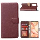 Xssive Hoesje voor Oppo Find X2 Neo - Book Case - Bruin