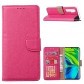 Xssive Hoesje voor Xiaomi Mi Note 10 Lite - Book Case - Pink