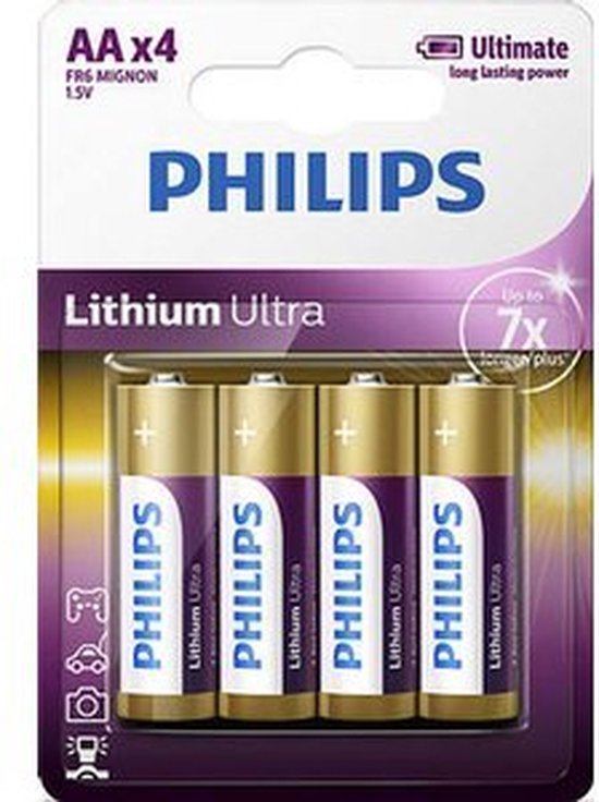 Philips AA Lithium Ultra Batterijen - Philips