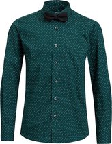 WE Fashion Regular Fit Jongens Overhemd - Green - Maat 122/128