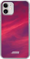 iPhone 12 Mini Hoesje Transparant TPU Case - Red Skyline #ffffff