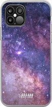 iPhone 12 Pro Max Hoesje Transparant TPU Case - Galaxy Stars #ffffff