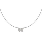 Yehwang - Ketting - Vlinder - Butterfly - Zilver - Necklace