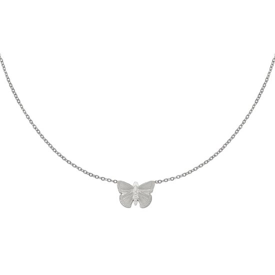 Yehwang - Ketting - Vlinder - Butterfly - Zilver - Necklace
