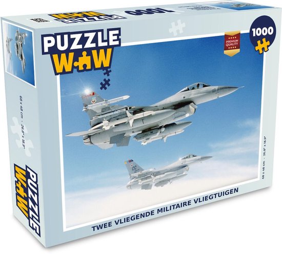 Puzzel Twee vliegende militaire vliegtuigen - Legpuzzel - Puzzel 1000  stukjes volwassenen | bol.com