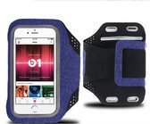 Sportarmband iPhone 12/ 12Pro / 12 Pro Max Fabric/Stof - Grijs / Blauw