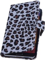 Wicked Narwal | Panter print  bookstyle / book case/ wallet case Hoes voor Samsung Galaxy Note 3 N9000 Bruin
