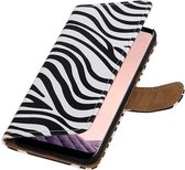 Wicked Narwal | Zebra bookstyle / book case/ wallet case Hoesje voor Samsung Galaxy S8 Plus Wit