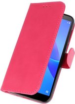 Wicked Narwal | bookstyle / book case/ wallet case Wallet Cases Hoesje voor Huawei Y5 Lite 2018 Roze