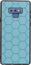 Wicked Narwal | Hexagon Hard Case voor Samsung Samsung Galaxy Note 9 Blauw