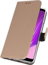 Wicked Narwal | Wallet Cases Hoesje voor Samsung Samsung Galaxy A9 2018 Goud