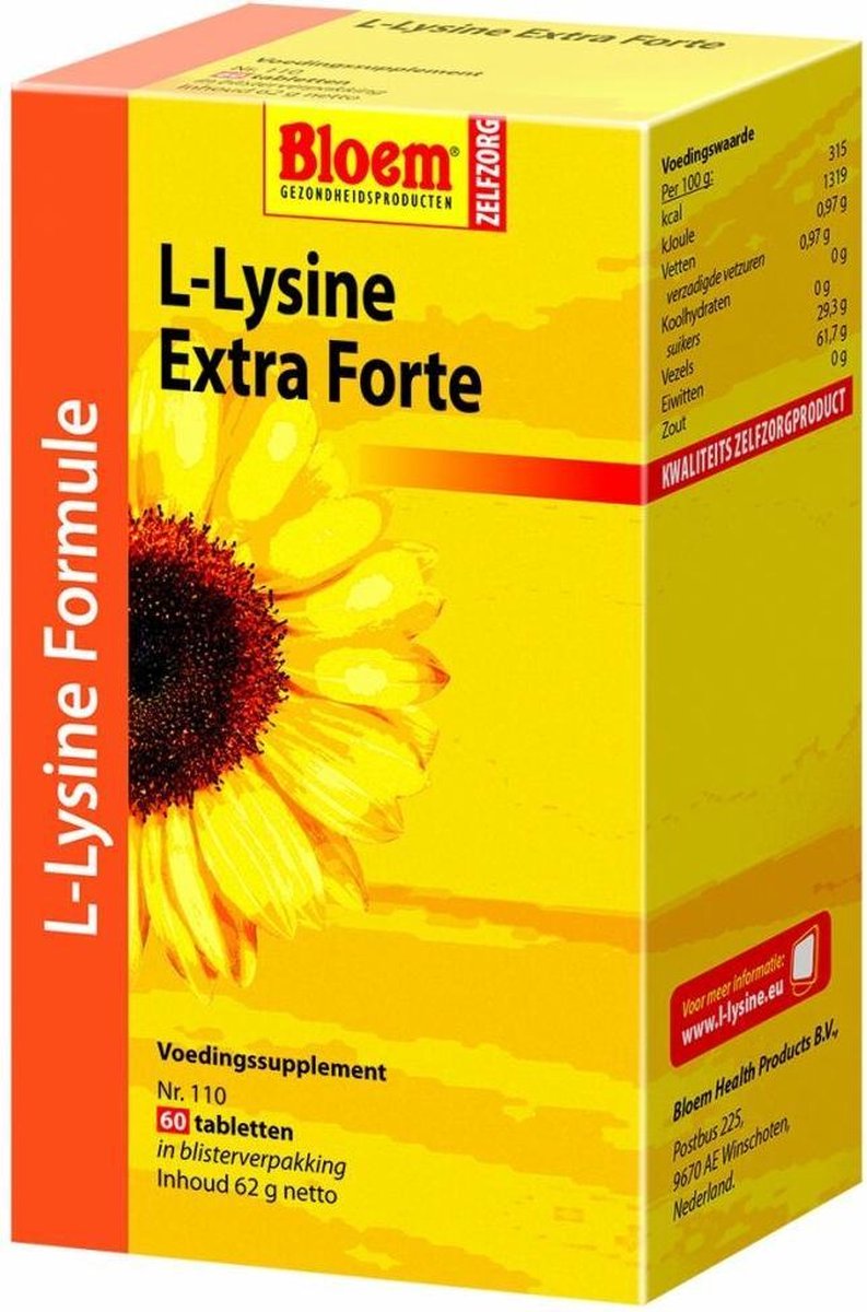 Bloem L-Lysine Extra Forte - 60 Comprimés - Complément alimentaire ...
