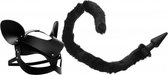 XR Brands Cat Tail - Anaal Plug en Masker Set black