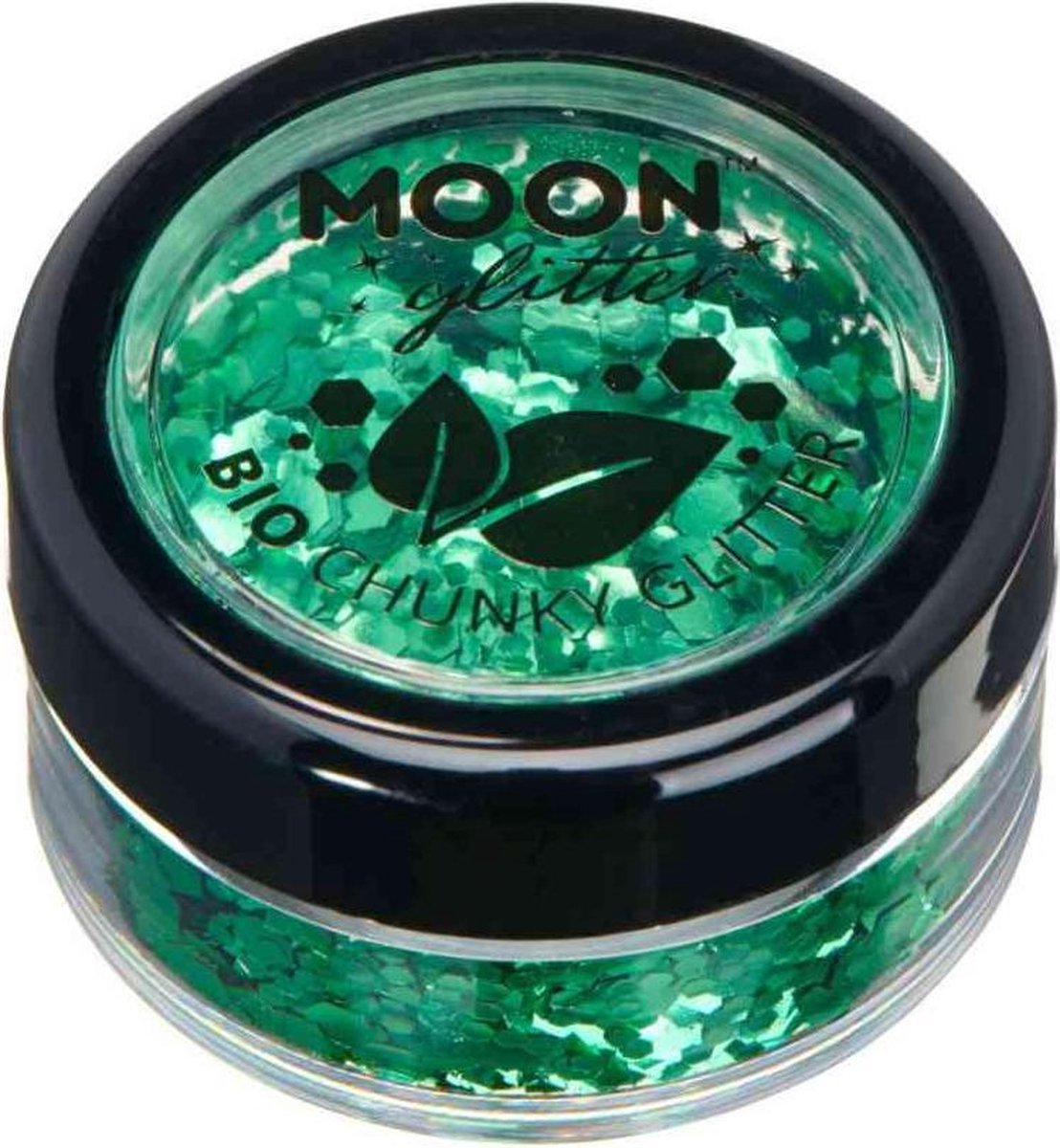 Moon Creations - Moon Glitter - Bio Chunky Glitter Glitter Make-up - Groen