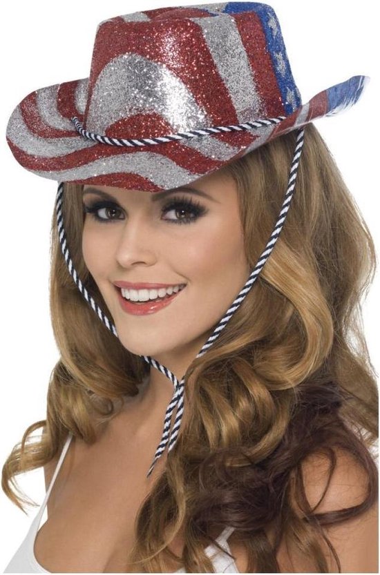 Mening kapitalisme gelei Cowboy glitterhoed USA thema - Voor volwassenen - Carnaval verkleed hoeden  | bol.com