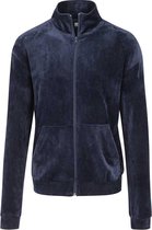 Urban Classics Vest met capuchon -S- Velvet training Fluweel Blauw