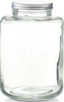 1x Glazen voorraadpotten/koekjespotten 7000 ml 20 x 30 cm - Zeller - Keukenbenodigdheden - Bewaarpotten/voorraadpotten - Snoeppotten - Koekjespotten - Voedsel bewaren/opslaan