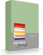 Hoogwaardige Dubbel Jersey Hoeslaken Eenpersoons Medium Groen | 80/90/100x200/210/220 | Zacht En Dik | Rondom Elastiek