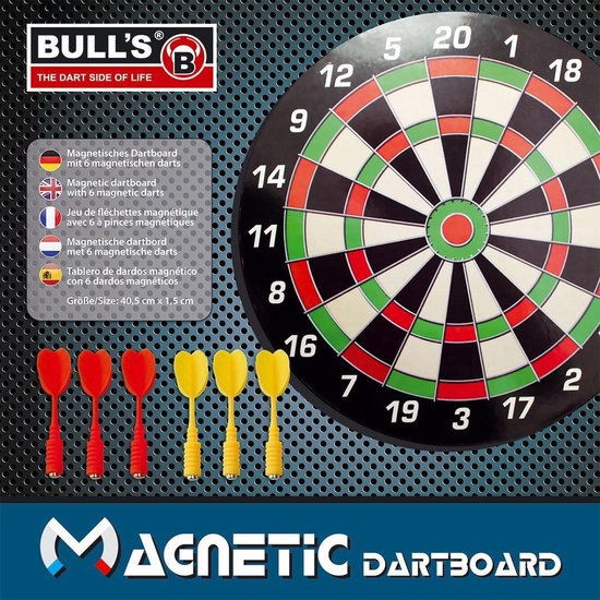 Afbeelding van het spel Bulls Magnetic Dartboard Mit 6 Pfeile