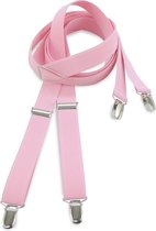 We Love Ties - Bretels - 100% made in NL, roze smal