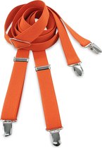 We Love Ties - Bretels - 100% made in NL, oranje smal