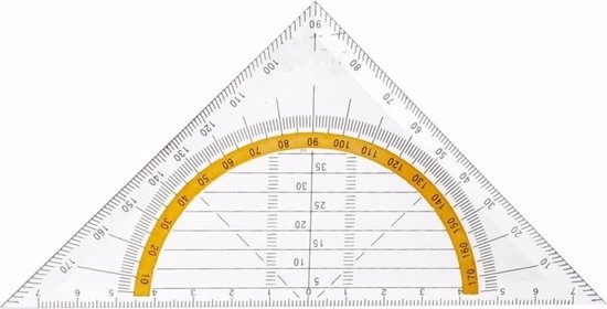 Geodriehoek - 14 cm