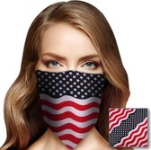 Bandana USA voor volwassenen - Multi