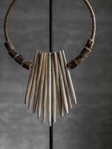 MUST Living Decorative wooden necklace on an stand,53x25x12 cm