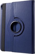 Shop4 - iPad Air (2022) / iPad Air (2020) Hoes - Rotatie Cover Lychee Donker Blauw