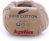 Katia Fair Cotton 12 - sepiabruin - 1 bol = 50 gr. = 155 m. - 100% biol. katoen