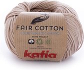 Katia Fair Cotton 12 - sepiabruin - 1 bol = 50 gr. = 155 m. - 100% biol. katoen