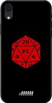 6F hoesje - geschikt voor iPhone Xr -  TPU Case - D20 - Black #ffffff