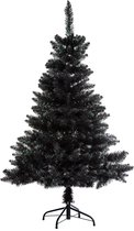 4Goodz Zwarte Premium Bloeiende Kunstkerstboom Spar - 180 cm