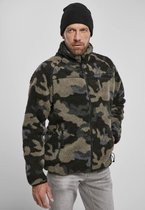 Urban Classics Jacket -2XL- Teddyfleece Zwart/Bruin