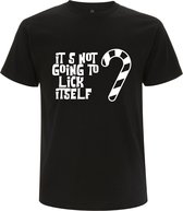 It's Not Going To Lick Itself Heren t-shirt | Lick | snoep | kerst | christmas | xmas | Zwart