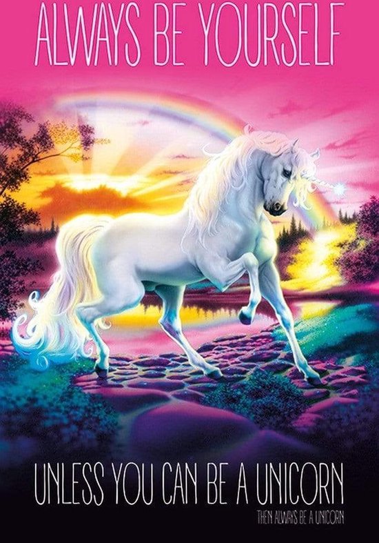 Pyramid Unicorn Always Be Yourself Poster