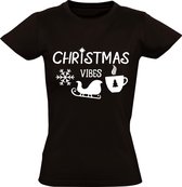 Christmas Vibes Dames t-shirt | kerstmis | xmas | christmas | kerst | Zwart