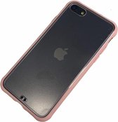 Apple iPhone 7 / 8 / SE - Silicone transparant zacht hoesje Sam roze - Geschikt voor