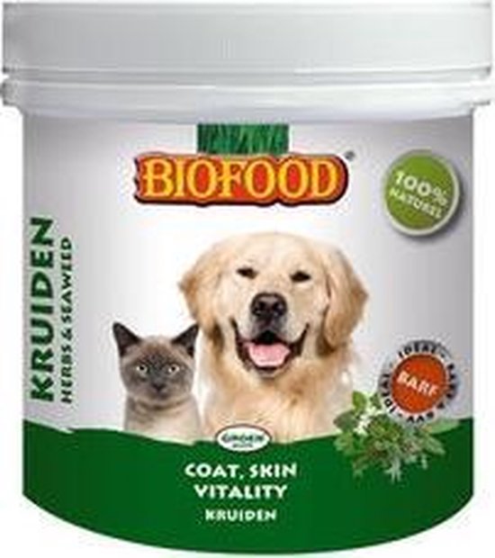 Rennen Alabama rand Biofood Voedingssupplement Biofood Natuurkruiden Hond/Kat 450 gr | bol.com