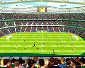 Football Room - Papier peint photo - Walltastic Football Stadium - 305 x 244 cm